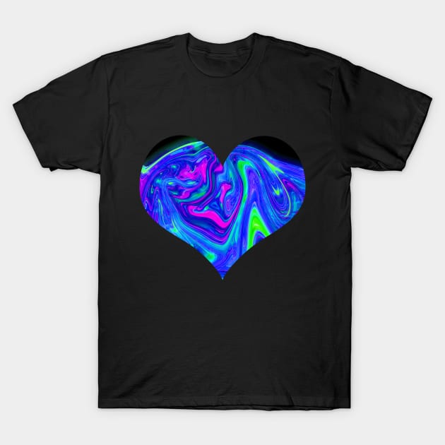 Psychedelic Heart T-Shirt by LemoBoy